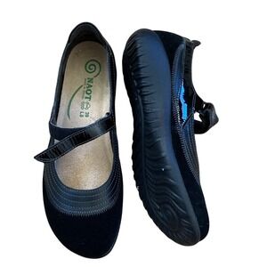 Naot Womens Kirei Black Mary Jane Shoes Size 39 8 8.5 Comfort Leather Patent